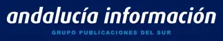 La palabra Andalucía está sobre un fondo azul.