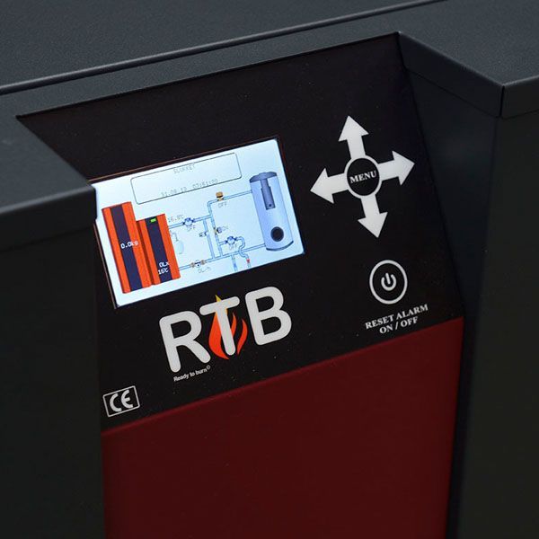 Écran d'une chaudière RTB