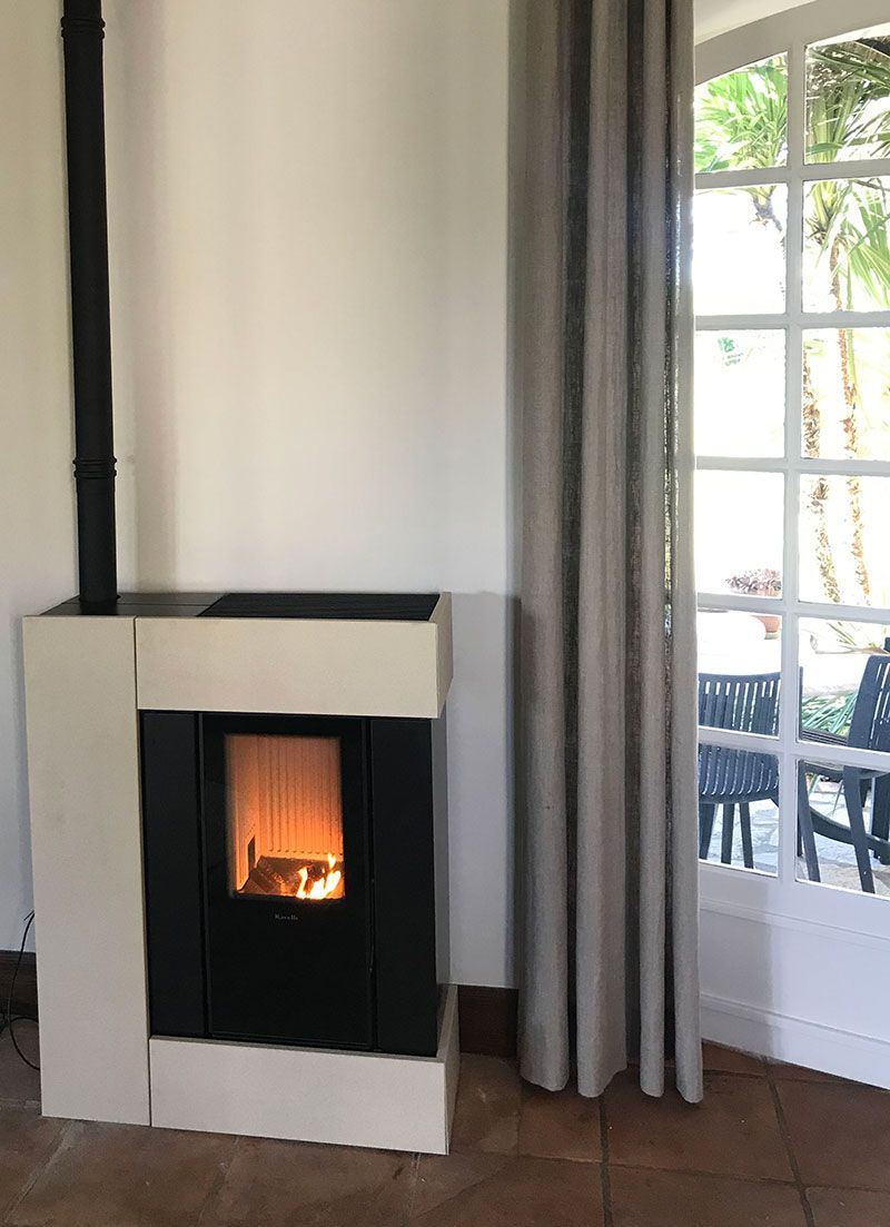 Insert à bois avec granulés