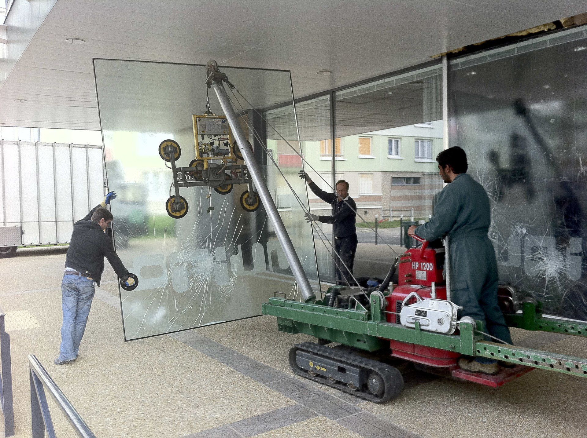 Installation de vitres