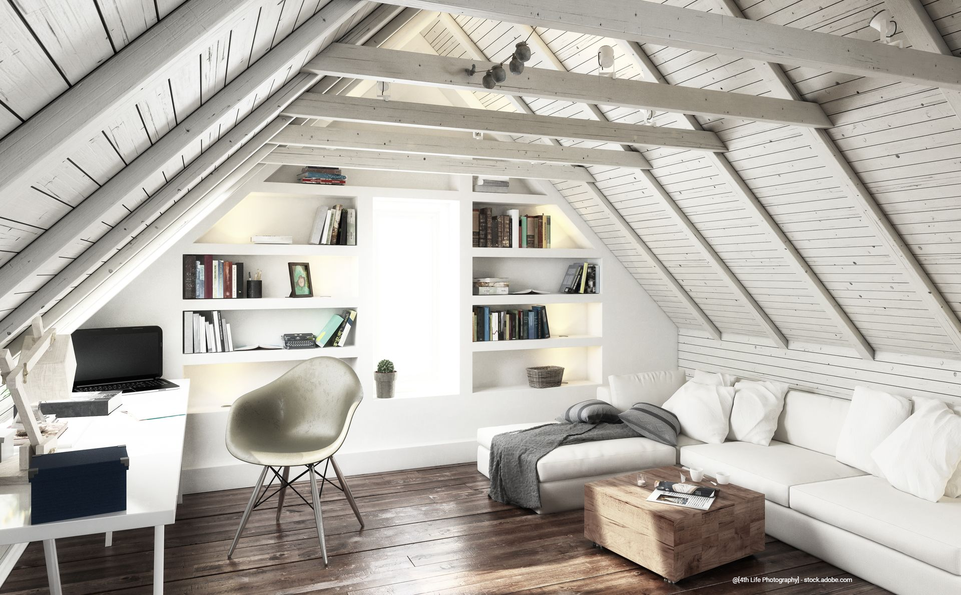 Dachboden mit Einbauschrank