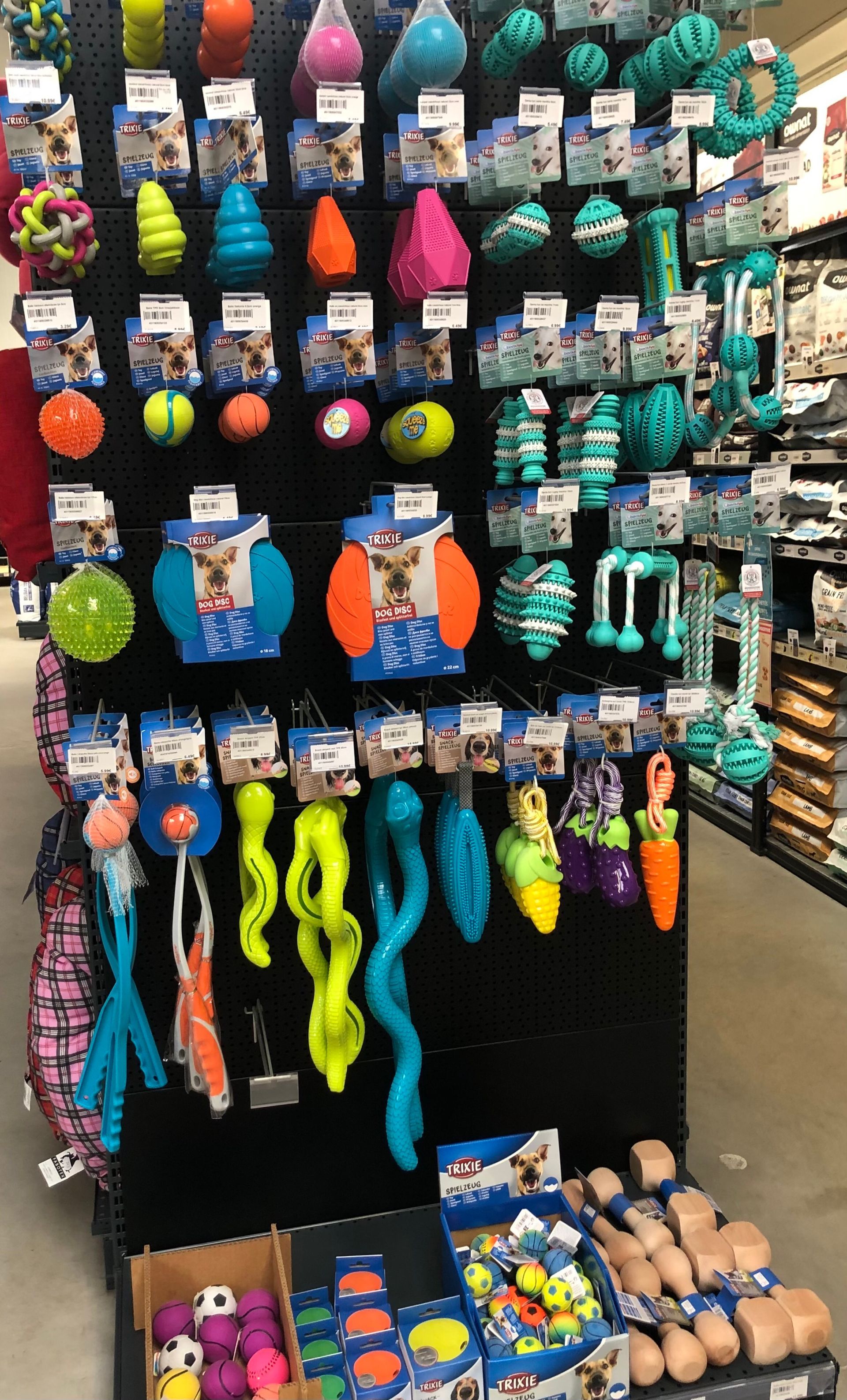 Rayon de jouets pour chiens