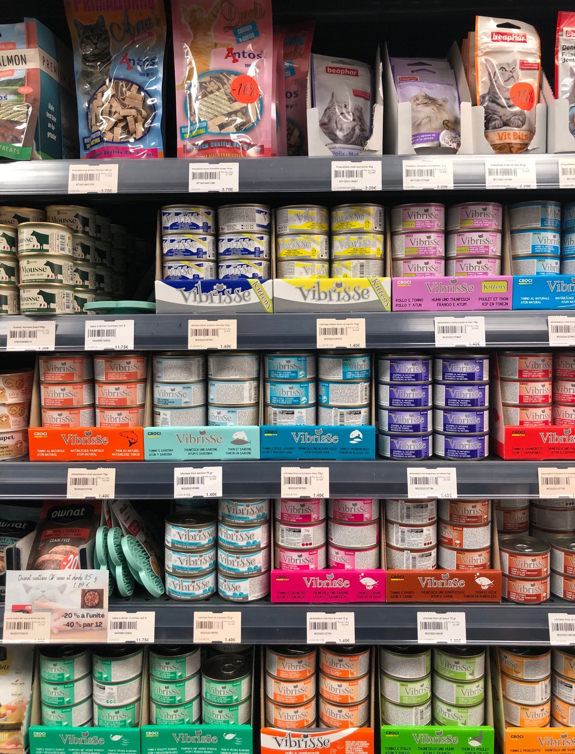 Boîtes de pâtées pour chats