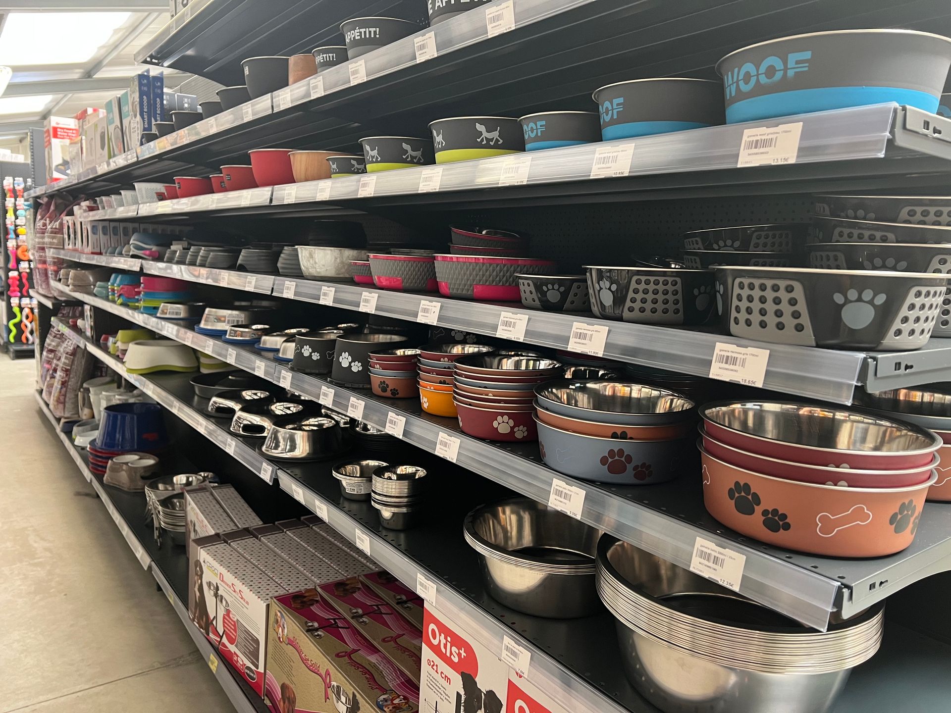 Rayon de gamelles pour chiens