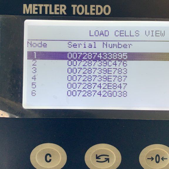 Pantalla de visualización de celdas de carga Mettler Toledo