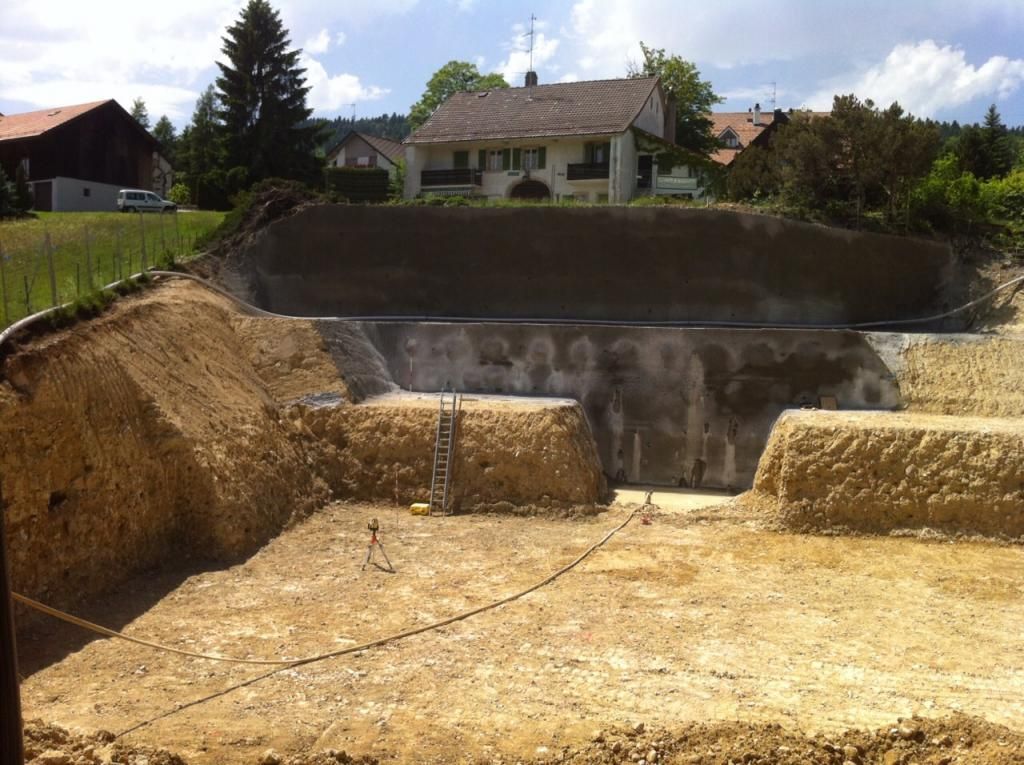 Terrassement, le génie civil et les aménagements extérieurs à Le Vaud - Pécoud & Fils