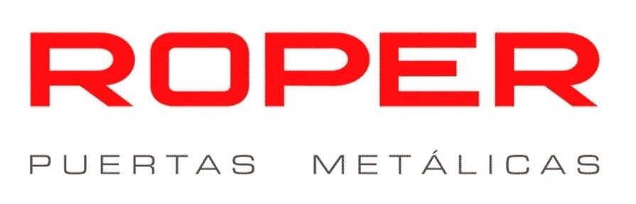 Logotipo de Roper, una empresa de puertas metálicas, 