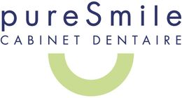 A logo for a dental office called pure smile cabinet dentaire.