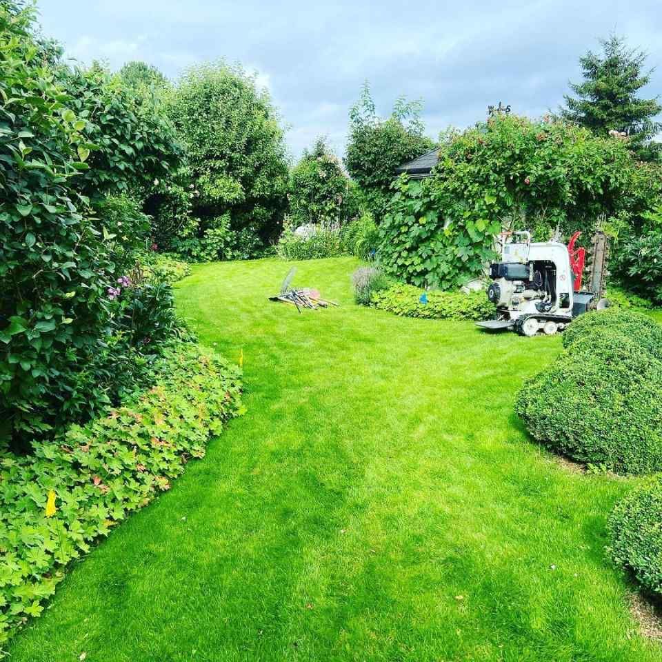 Garten, der von Uwe Schuler gepflegt wird