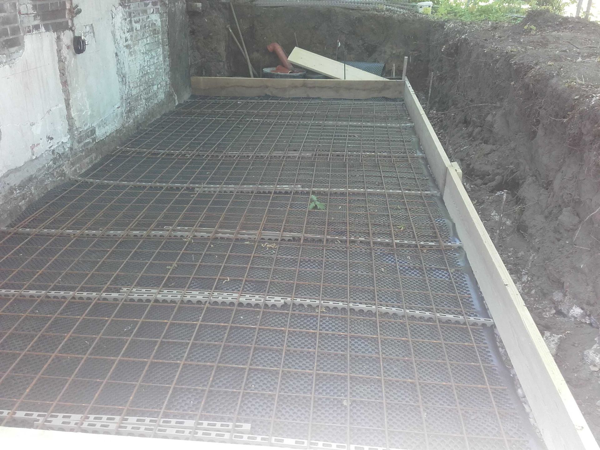 Betonarbeiten – Bewehrung einer Bodenplatte