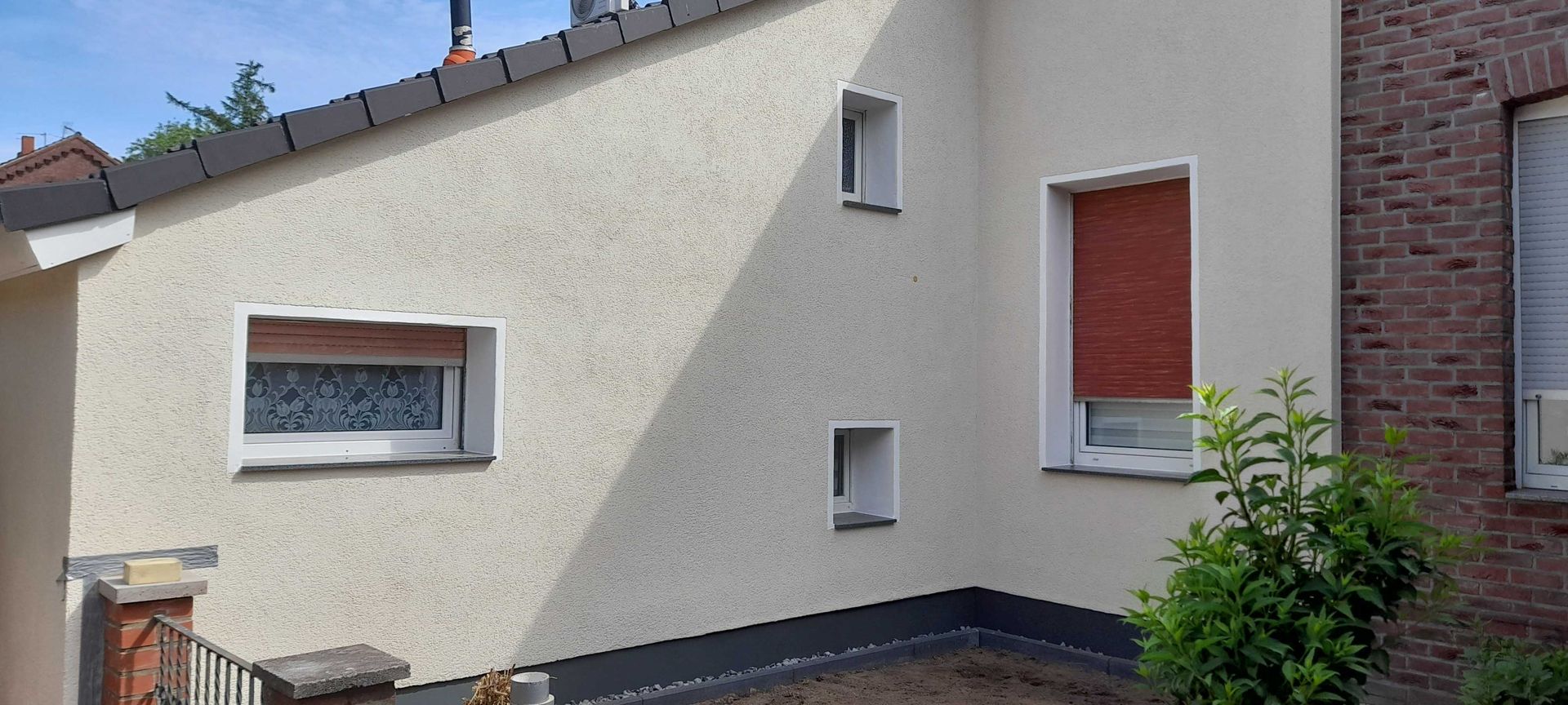 Herstellung einer Wärmedämmverbundfassade