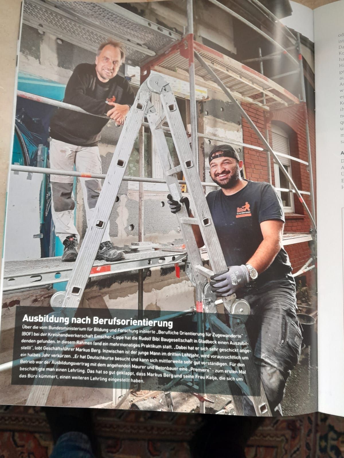 Anzeige Ausbildung bei Bibl Bau