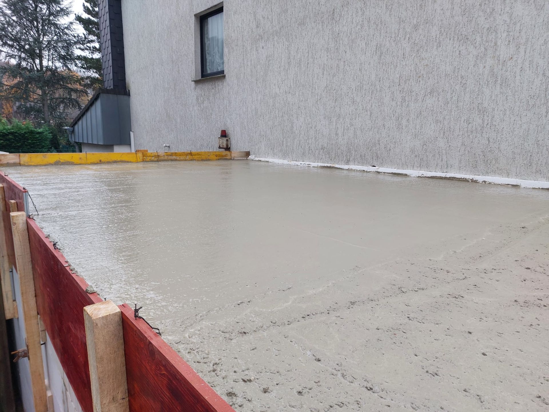 Erstellung einer Deckenplatte bei einer neugebauten Garage