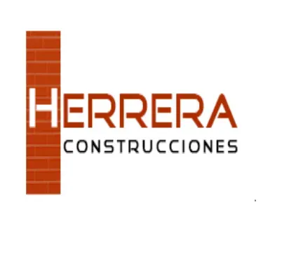 A logo for herrera construcciones shows a brick wall