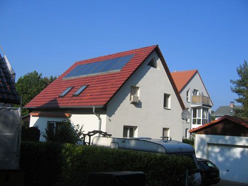 Solarpaneel auf Dach