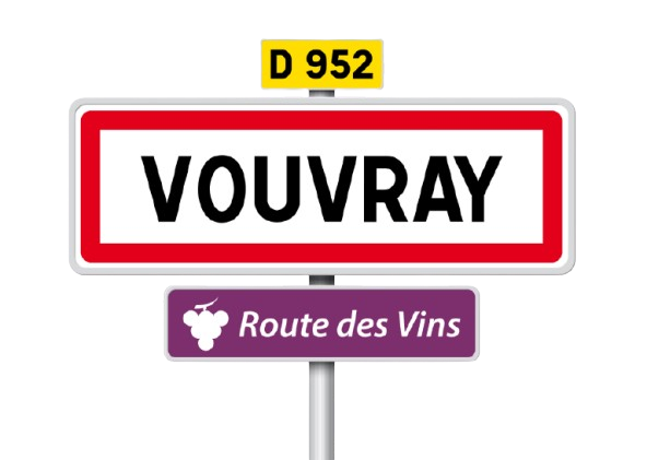 Panneaux Vouvray et route des vins