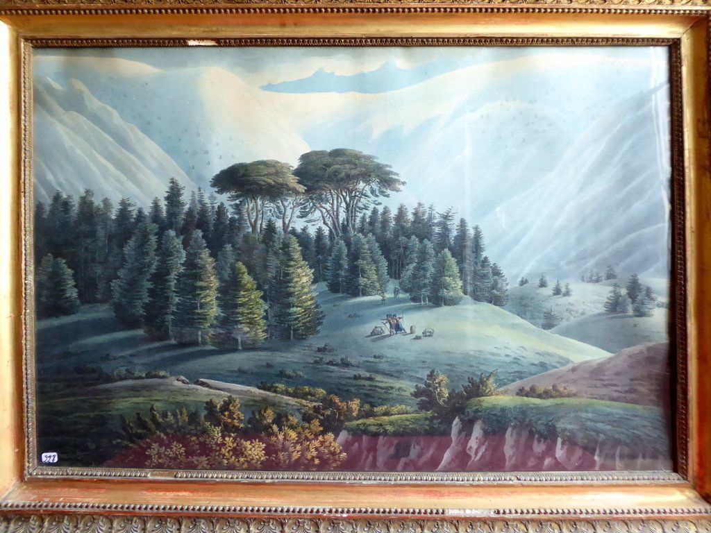Louis François Cassas 1756-1827 Les cèdres du Liban (adjugé 83 500€)