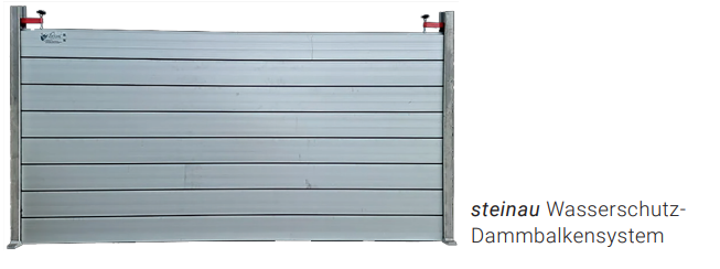 Ein Bild von einem Zaun mit der Aufschrift „Steinau Wasserschutz“