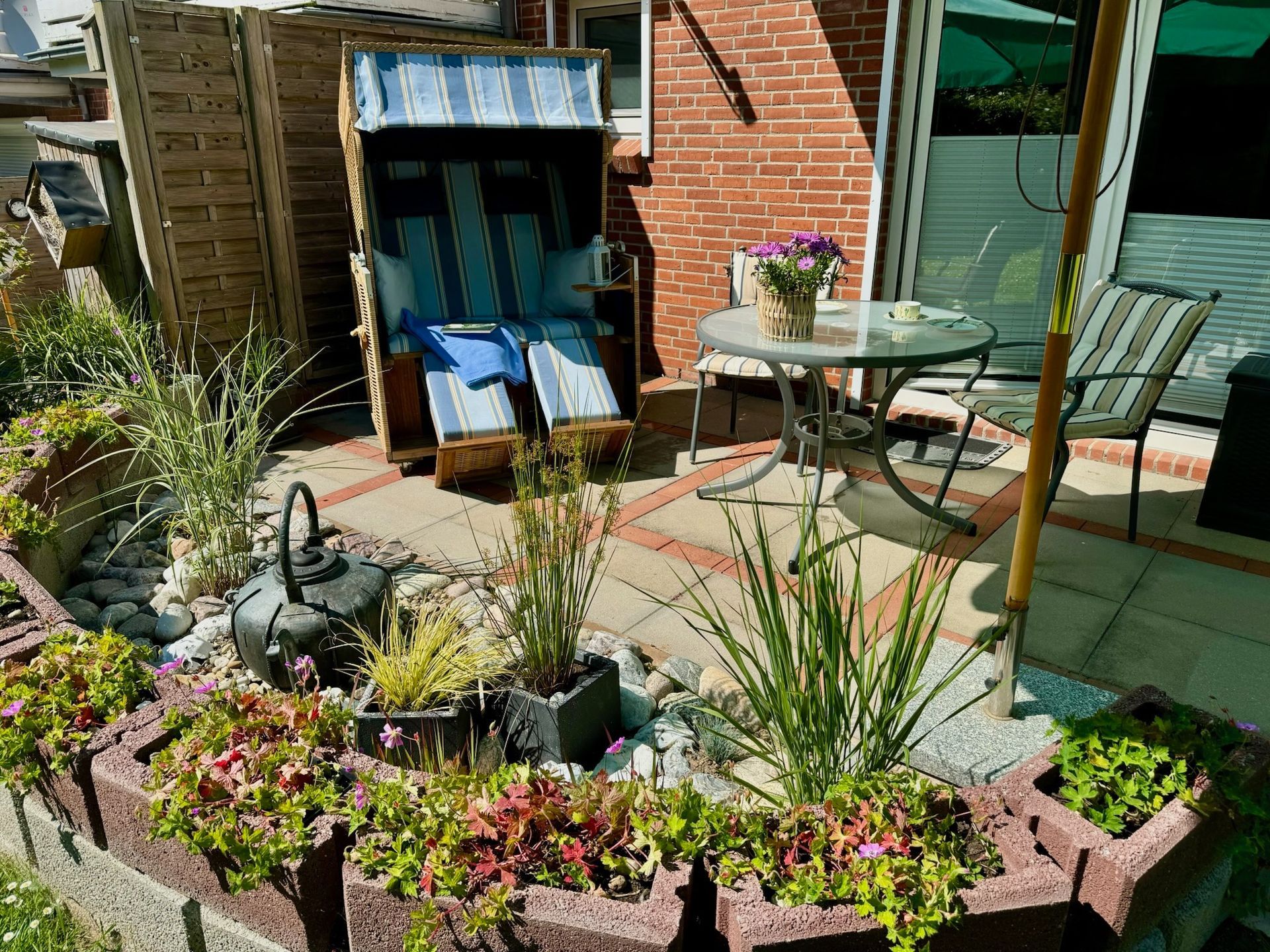 sonnige Terrasse
Genießen Sie Ihr Frühstück in der Sonne