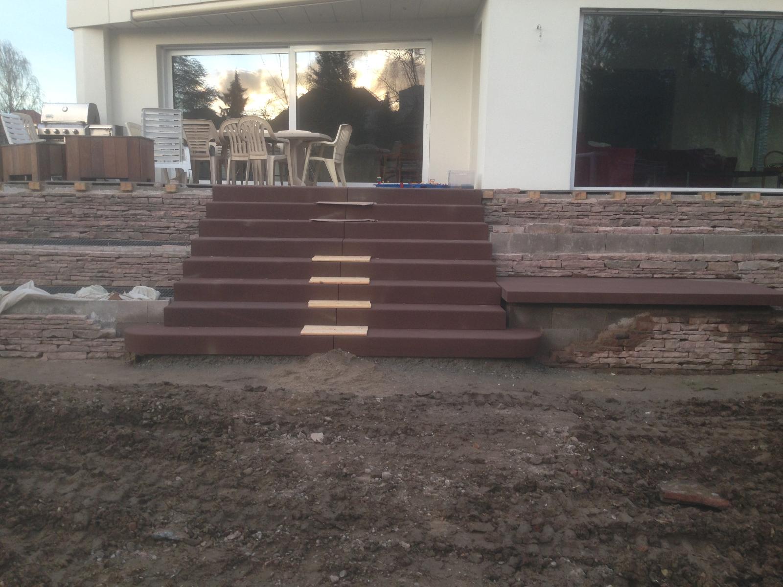 Escalier grès Construction Romao à Saverne