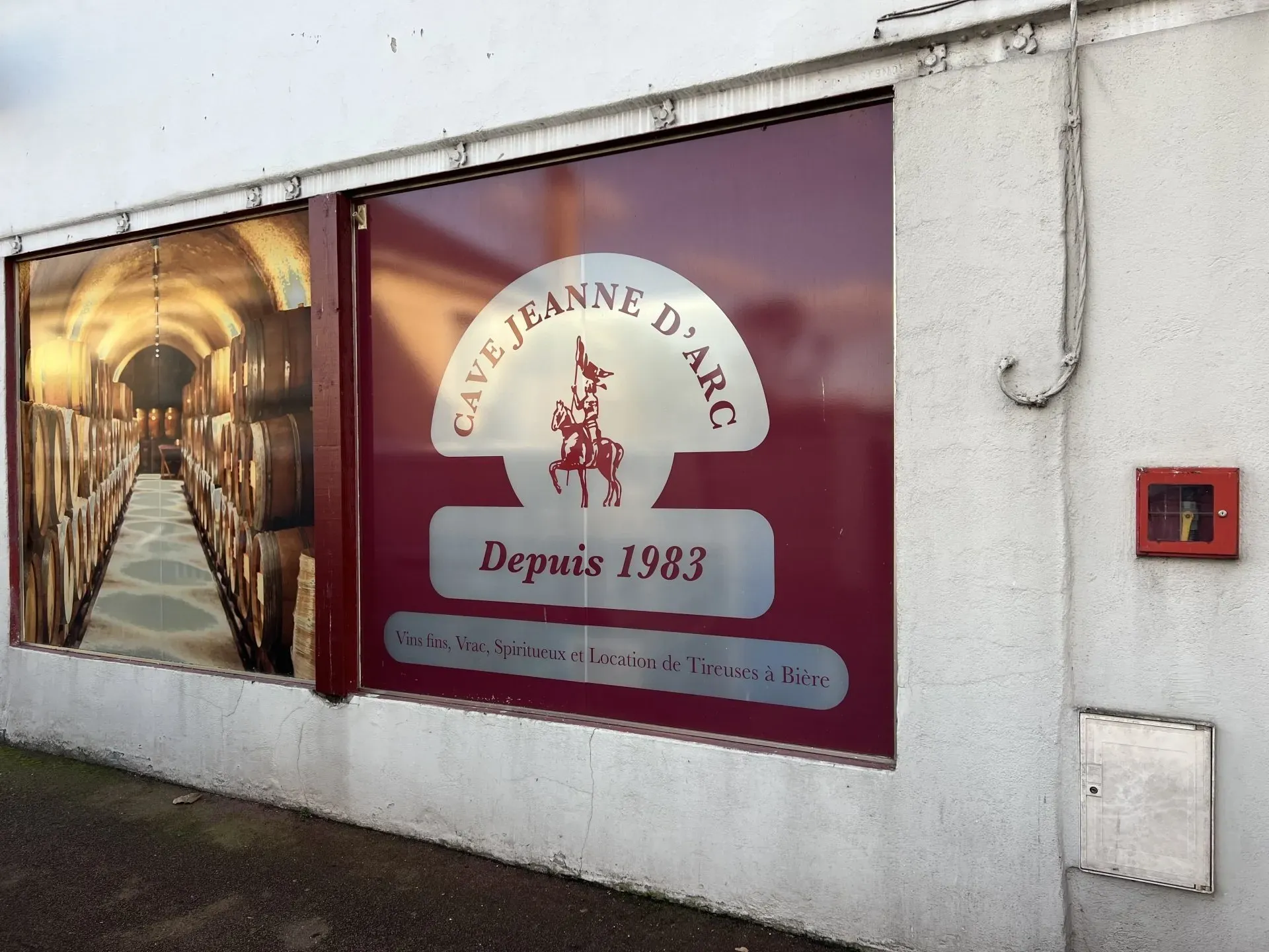 Vitrine de la cave à vin