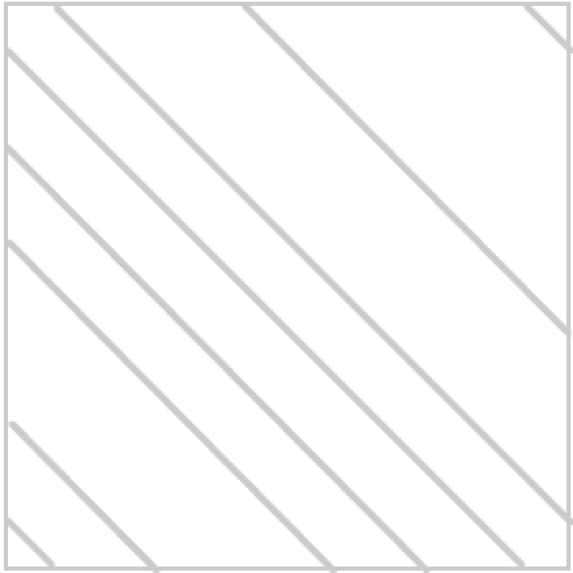 Un cuadrado con líneas diagonales sobre un fondo blanco.