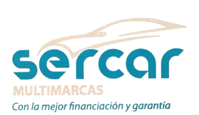 A logo for sercar multimarcas con la mejor financiacion y garantia