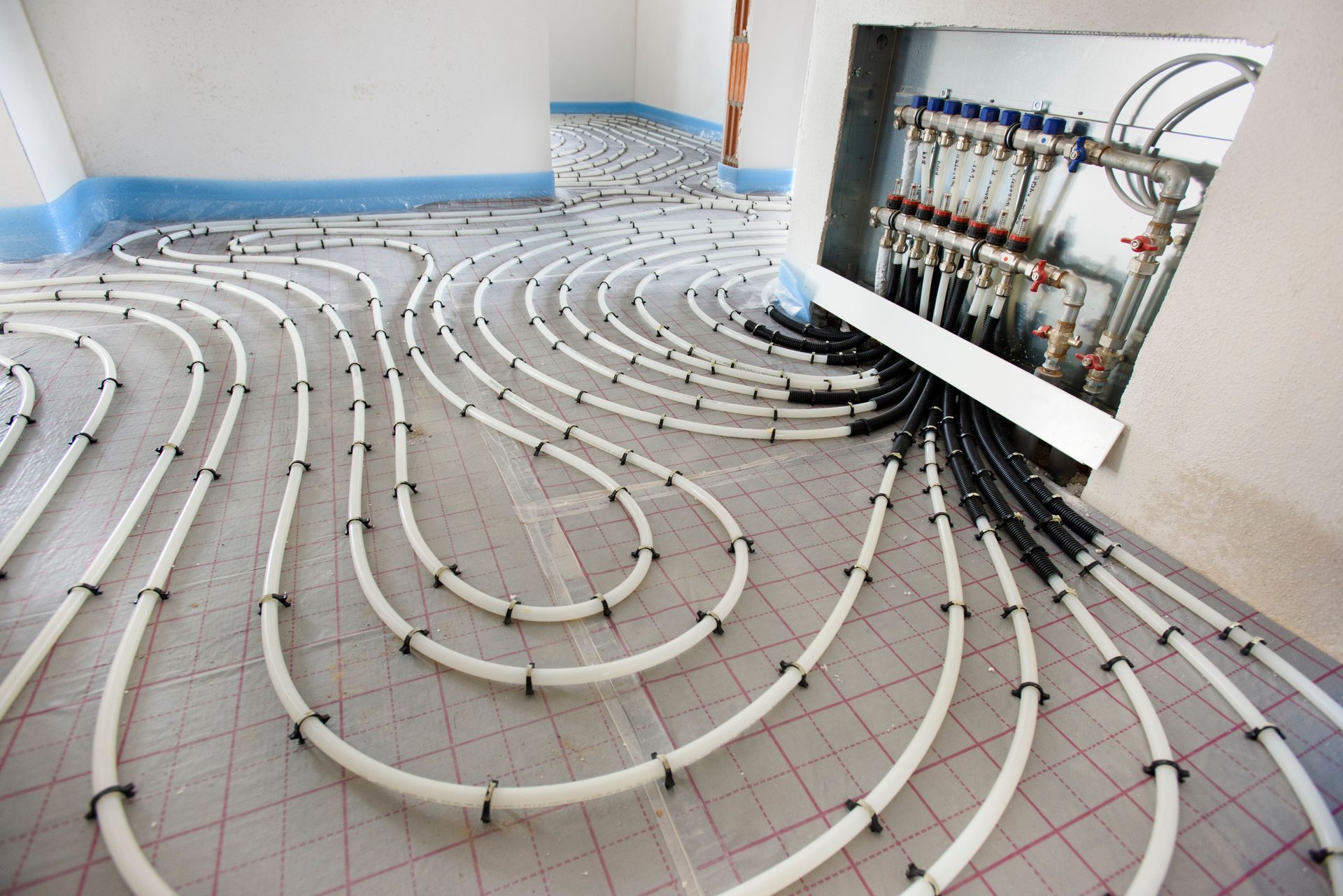 Système de câblage d'un plancher chauffant