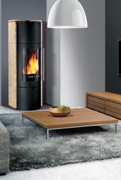 Poêle à bois aravis en pierre de grès