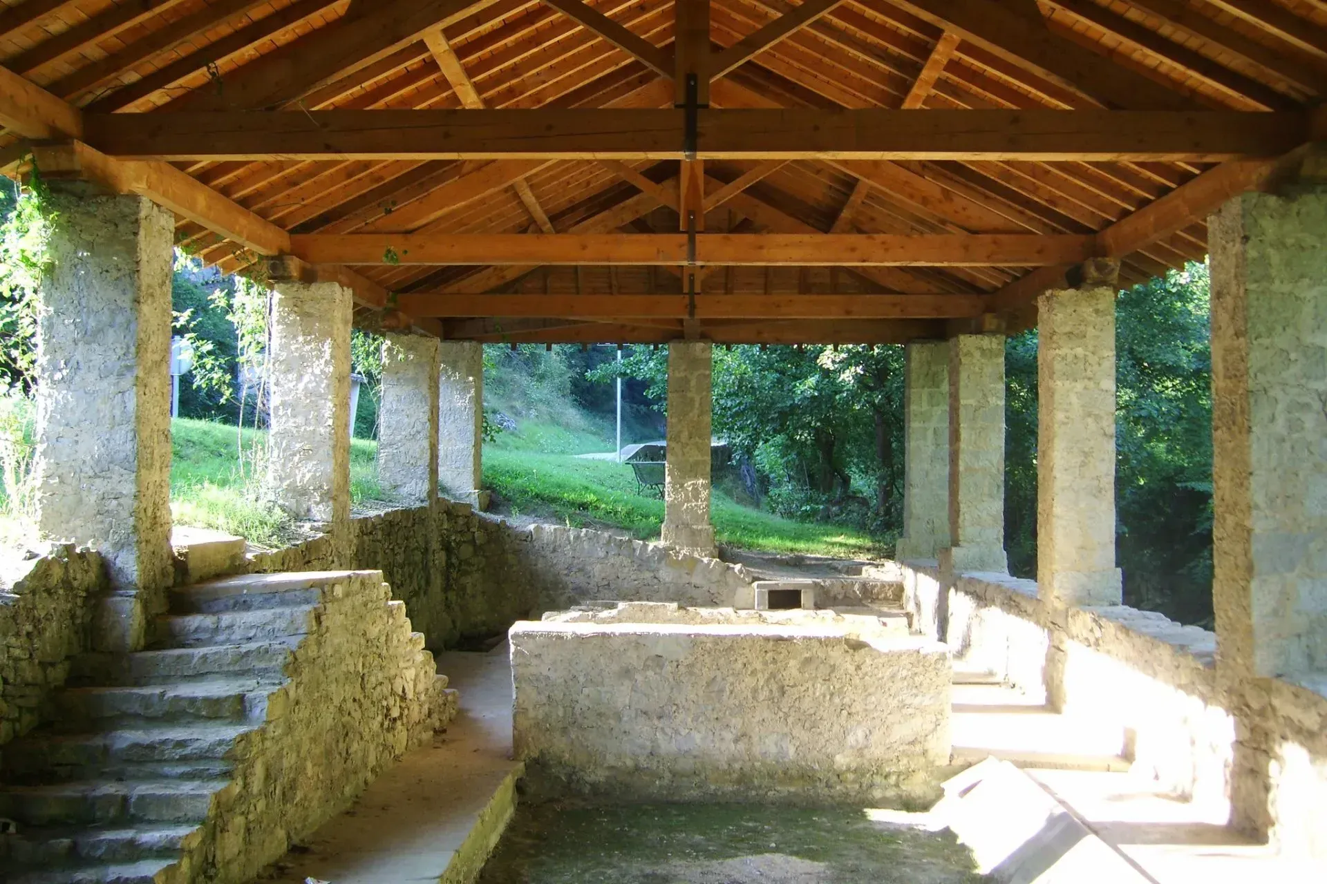 Charpente d'un lavoir