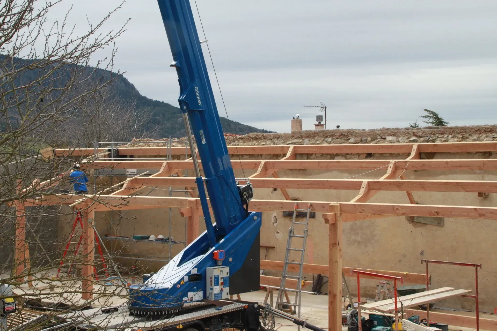 Charpente pour extension d'une maison