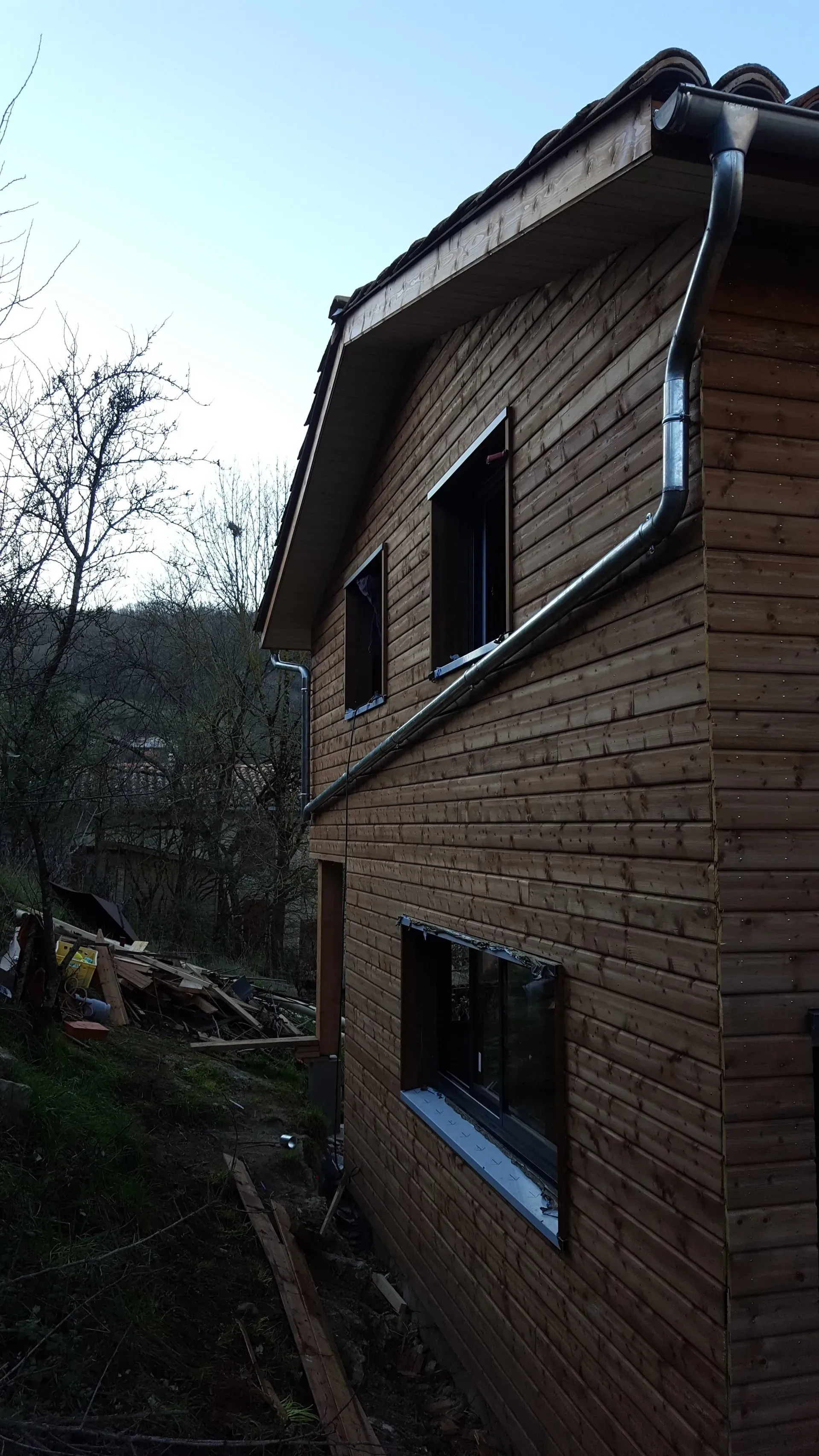 Extension d'une maison en ossature bois