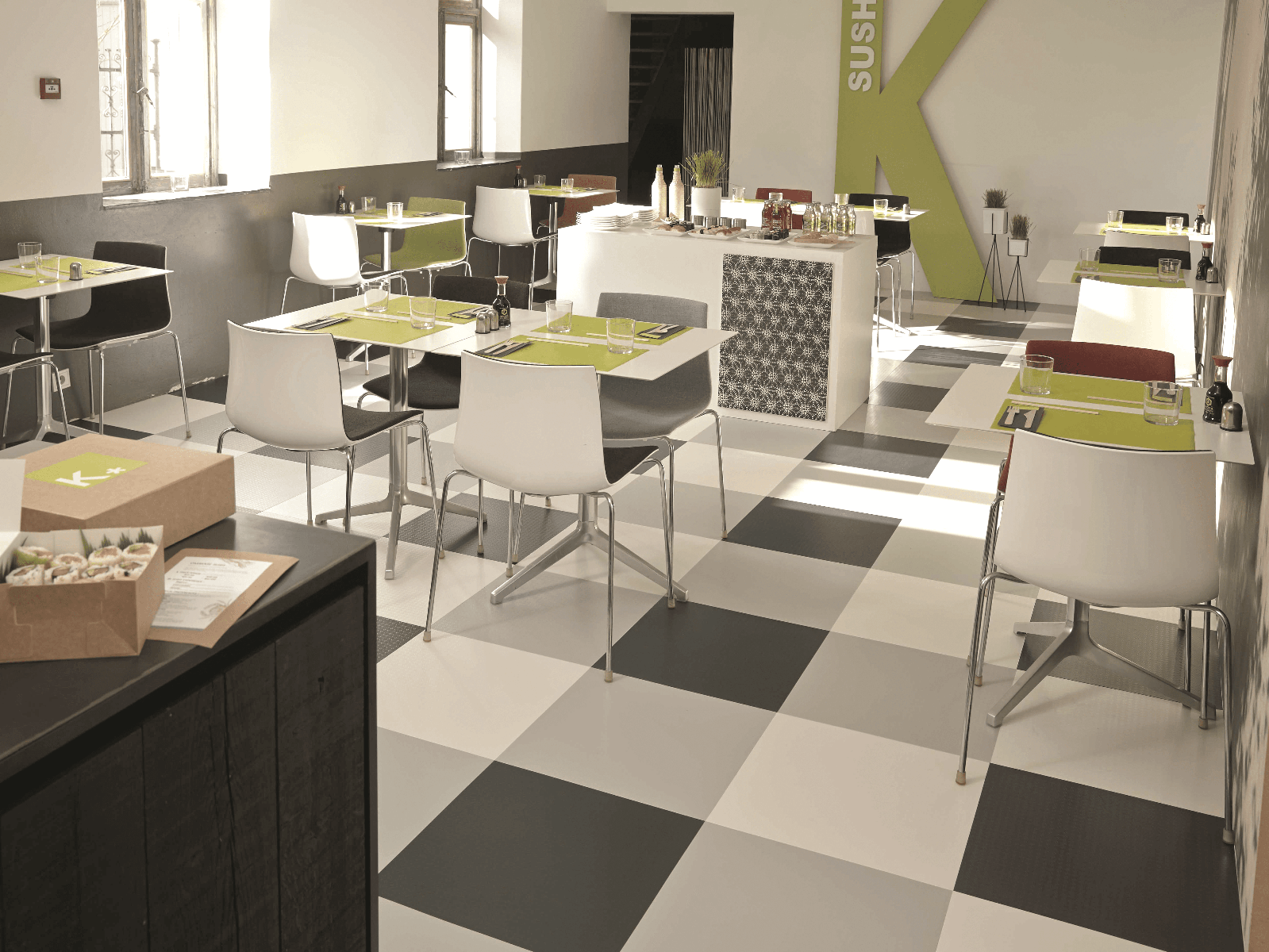 Revêtement pour restaurant