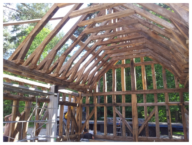 Travaux d'une charpente traditionnelle
