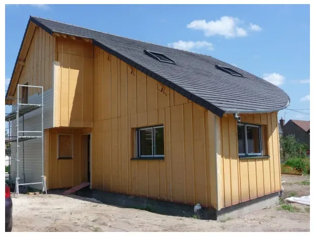 Maison construite en ossature bois