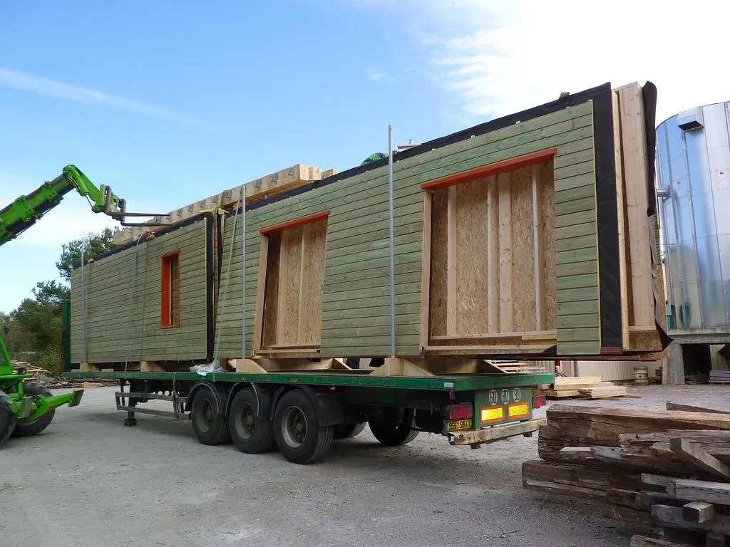 Transport des murs à ossature bois