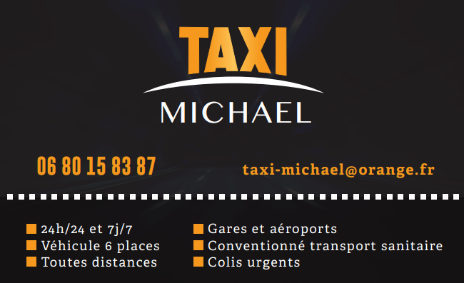 Carte de visite de Taxi Michael
