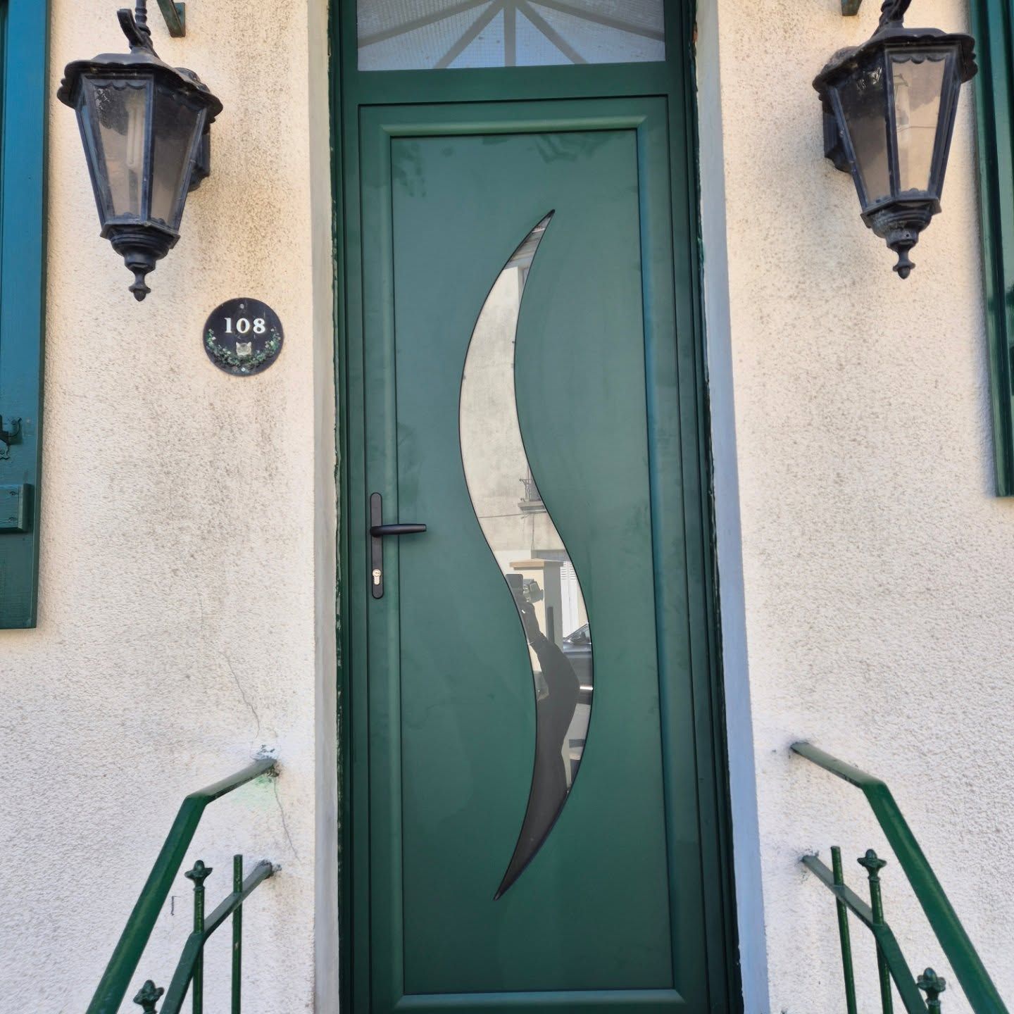 porte d'entrée verte