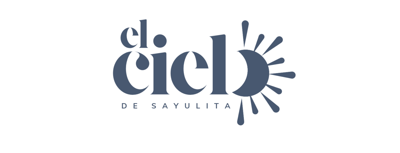 Logo for "El Cielo de Sayulita" with stylized lettering and sun graphic.