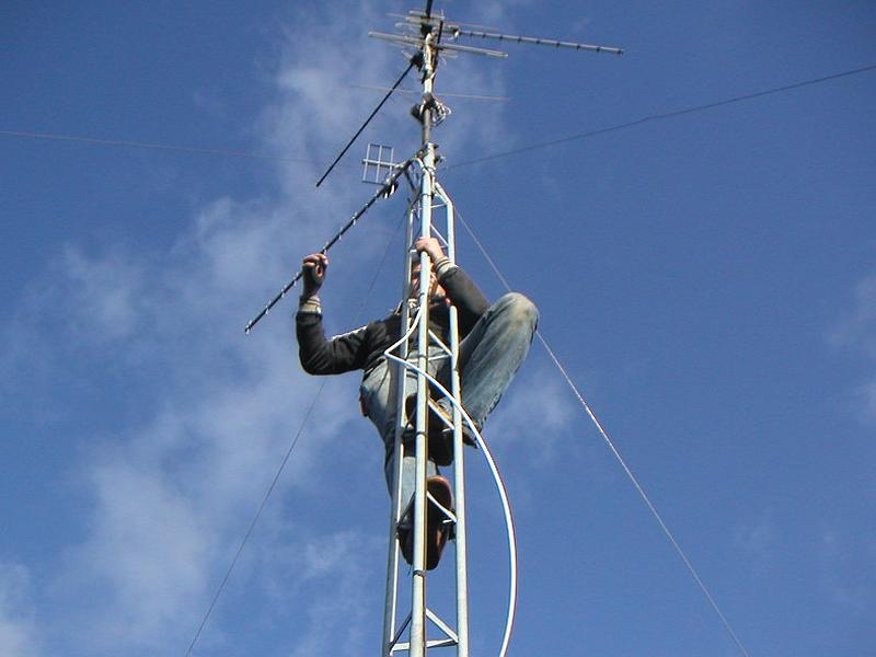 Antenne sur mât