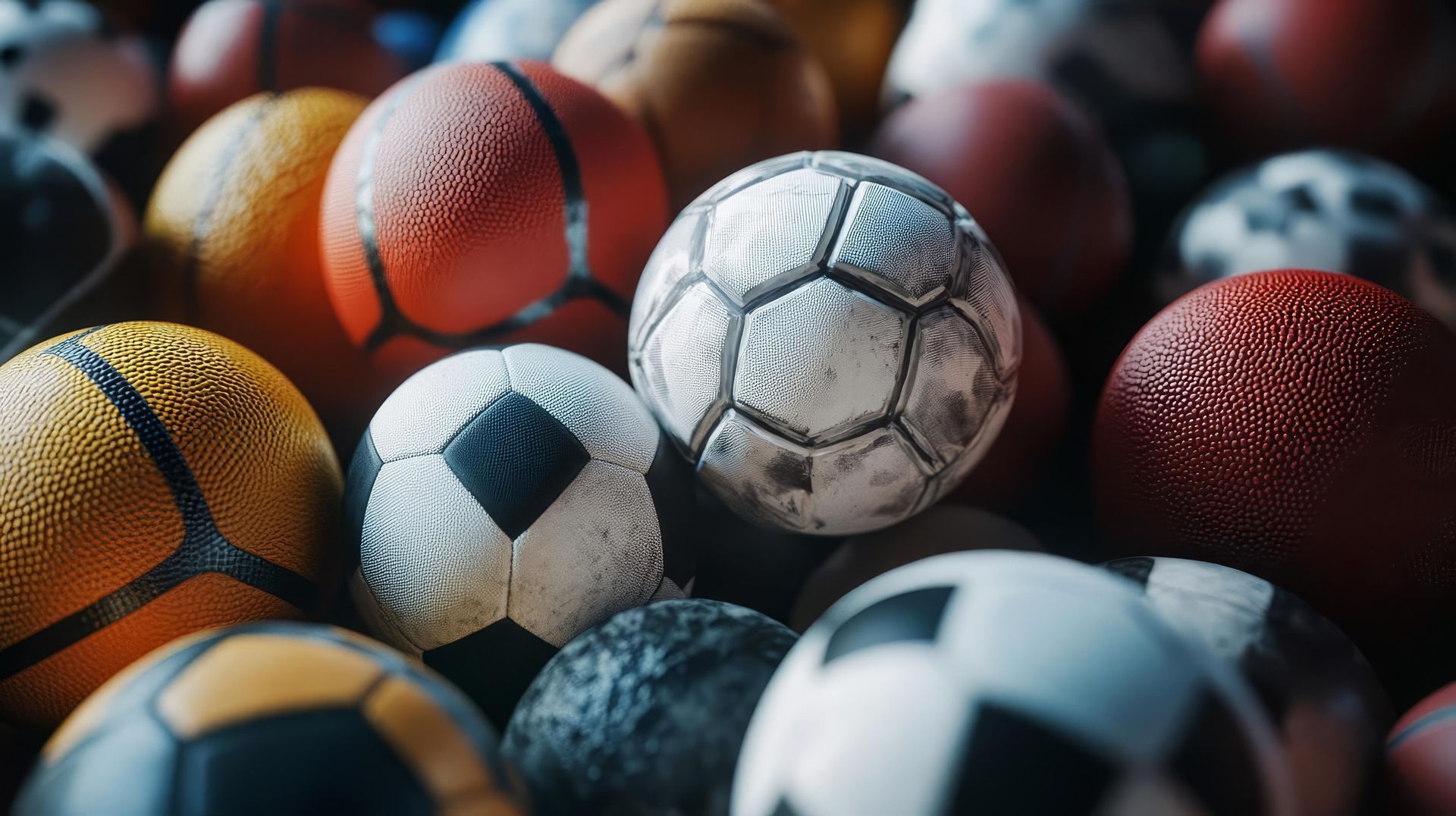 Plusieurs ballons de sport