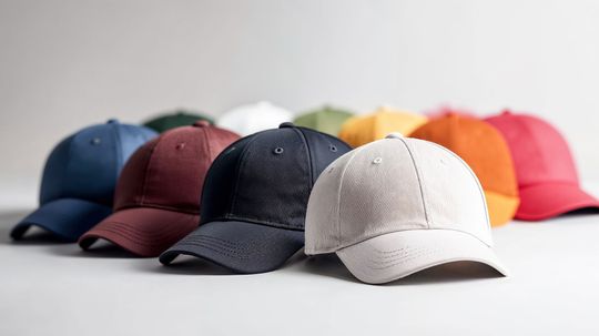 Gamme de casquettes de plusieurs couleurs