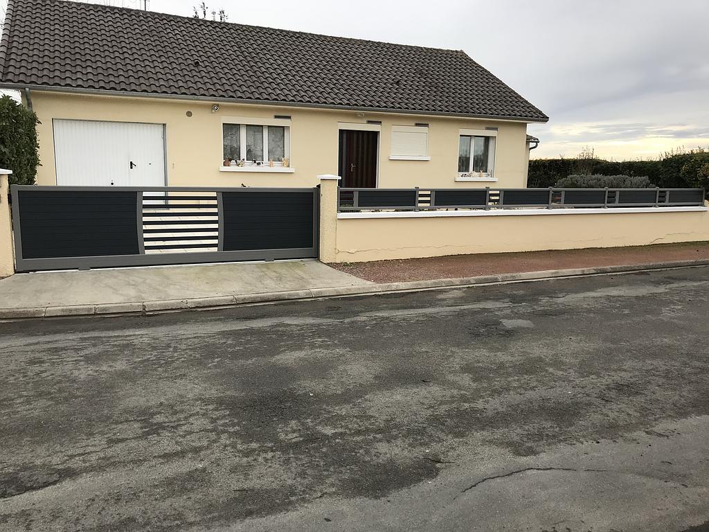 pose de portail par flavier alu