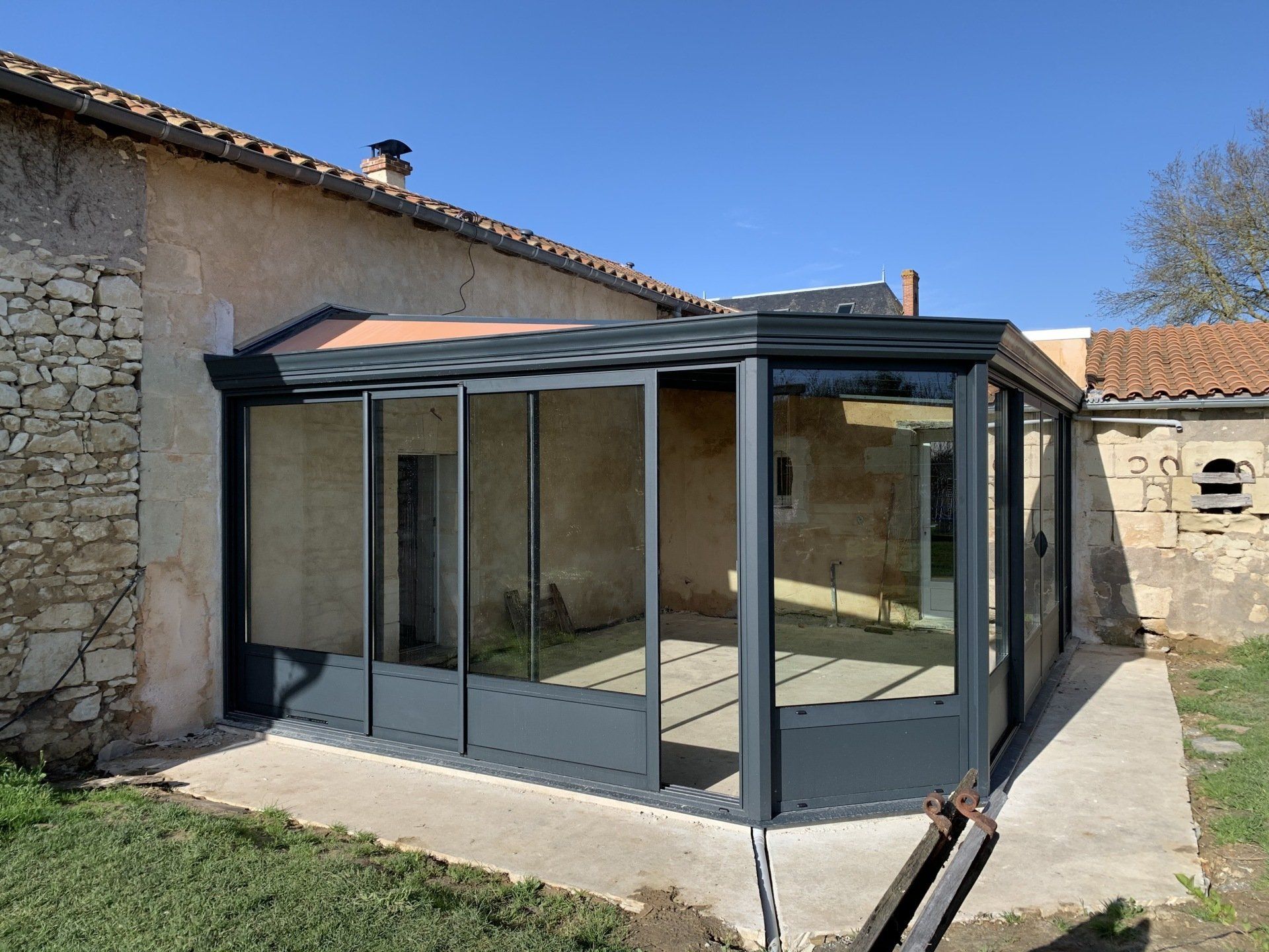 Mise en place veranda