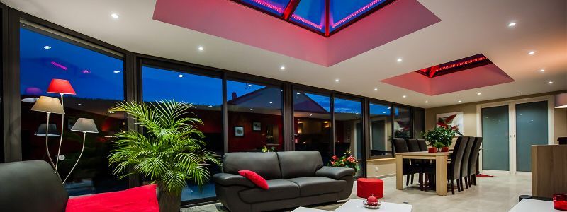 véranda toiture plate