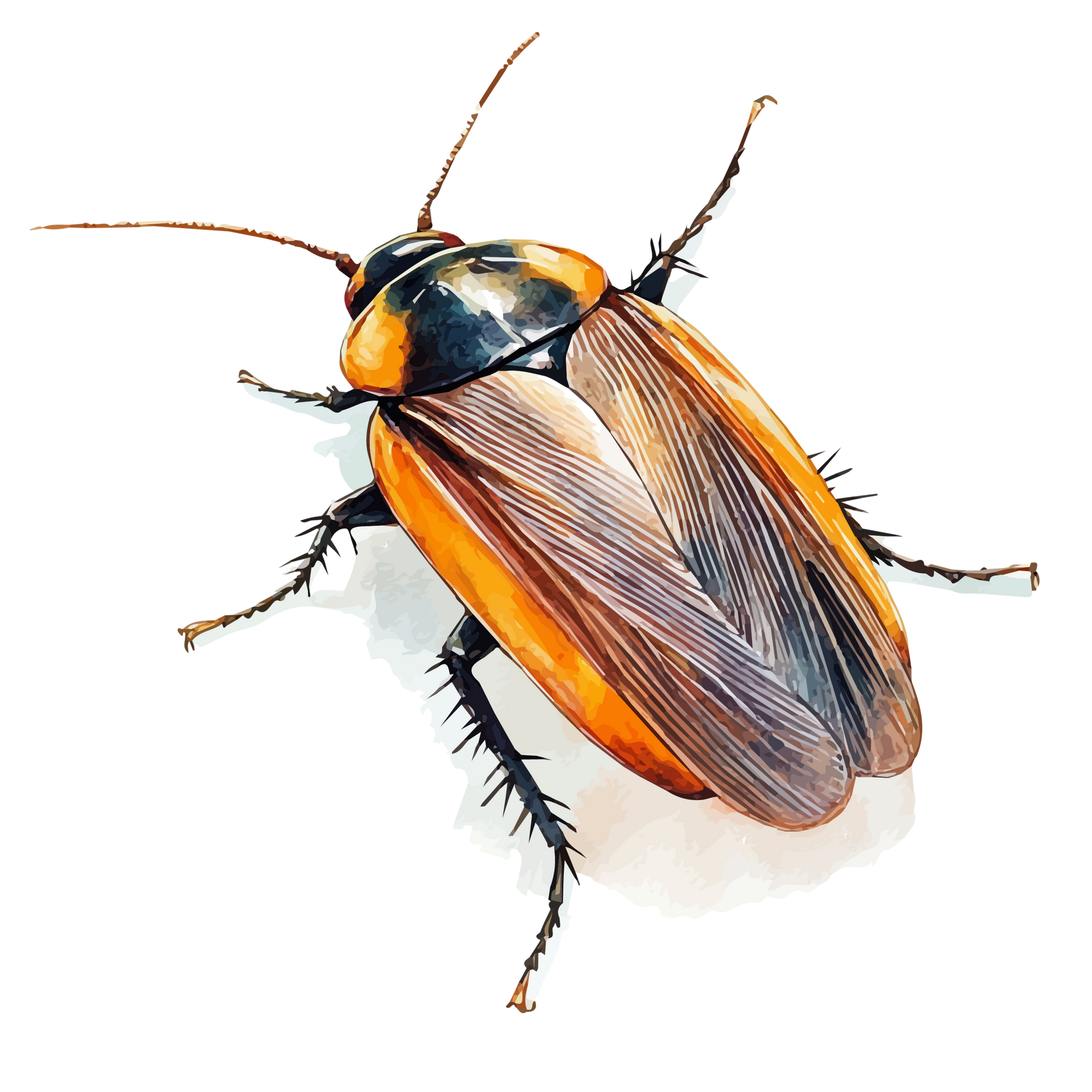 Illustration d'un cafard