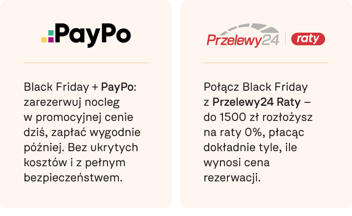 Promocja z okazji Czarnego Piątku: rozświetlony wieżowiec. -20% zniżki na cały rok 2026.