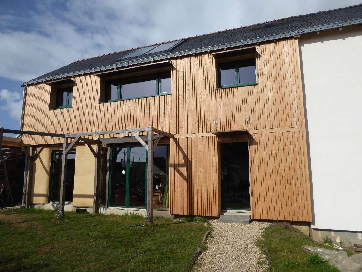 Ossature bois d'une maison