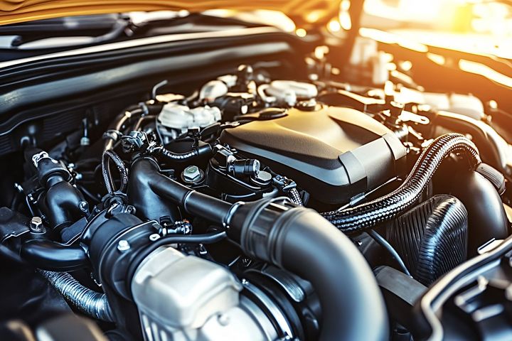 Un moteur de voiture.