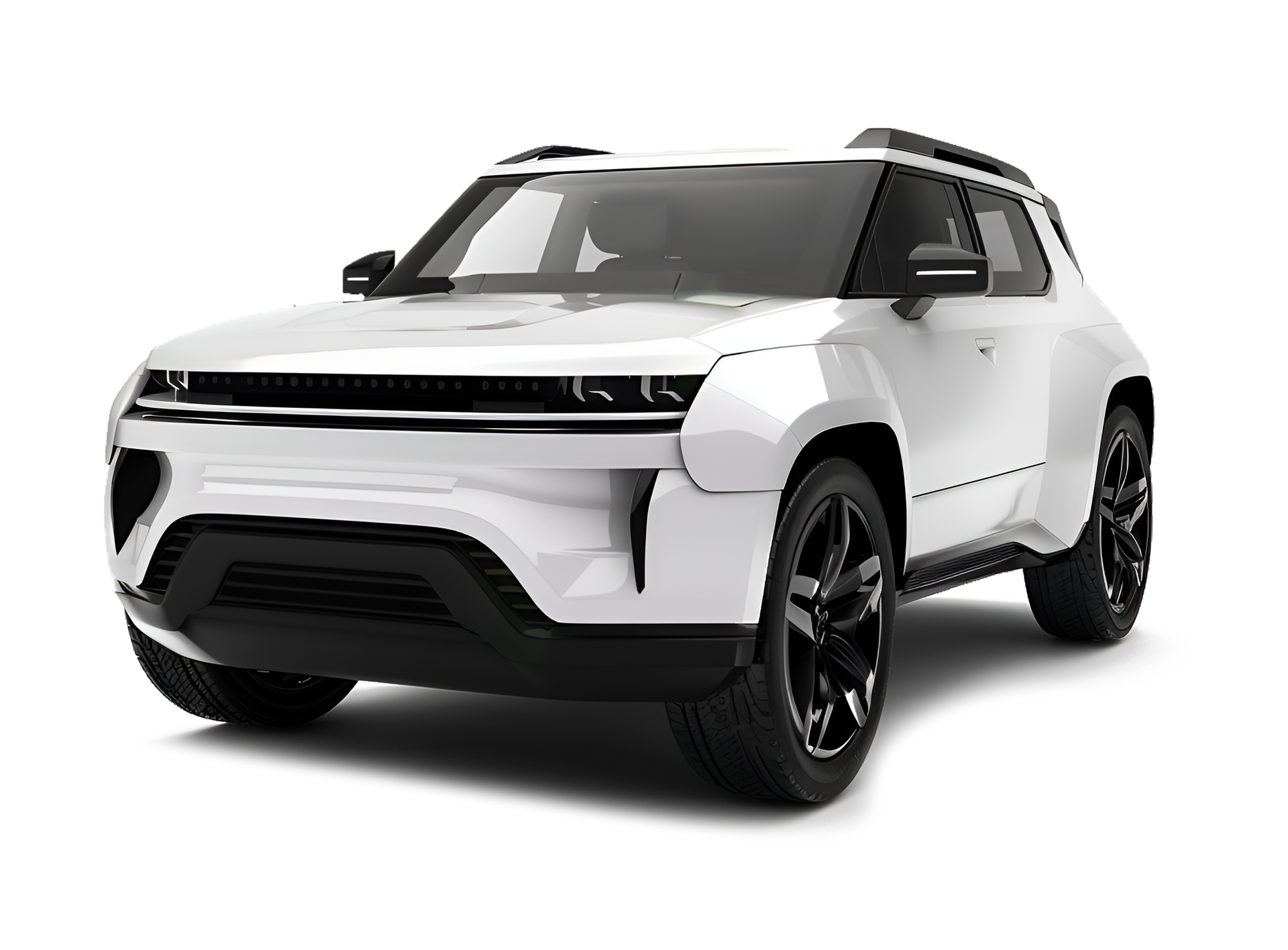 Une voiture blanche de catégorie J.